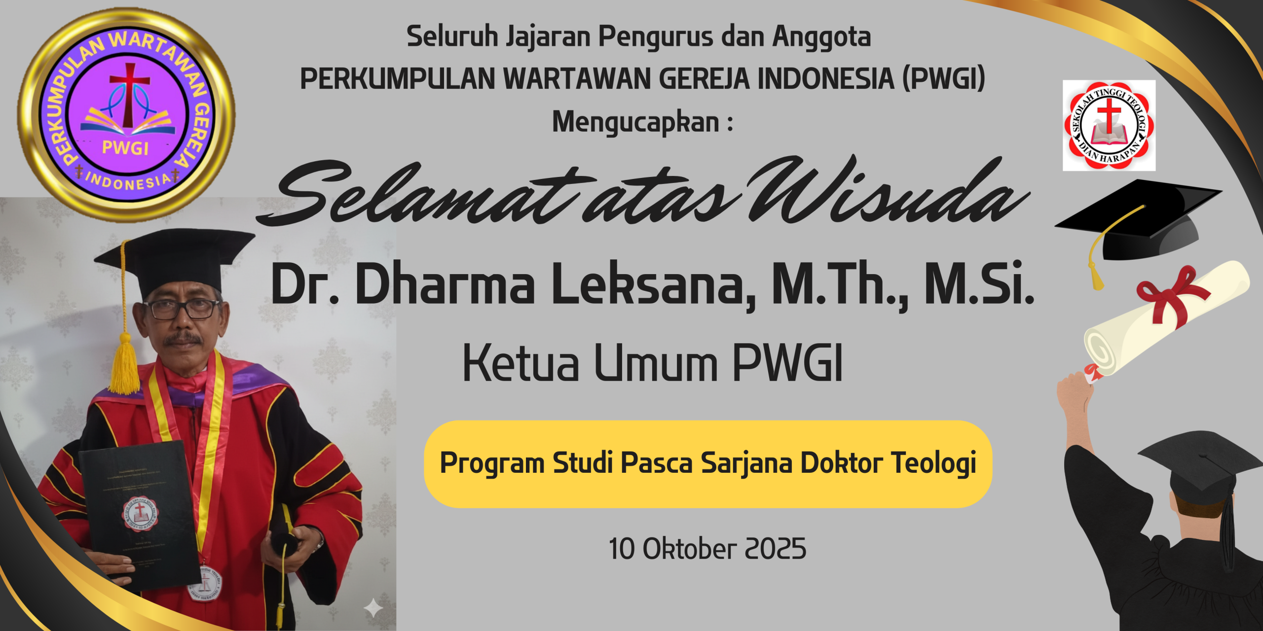 Biru & Putih Minimalis Ucapan Banner Selamat Wisuda (3)